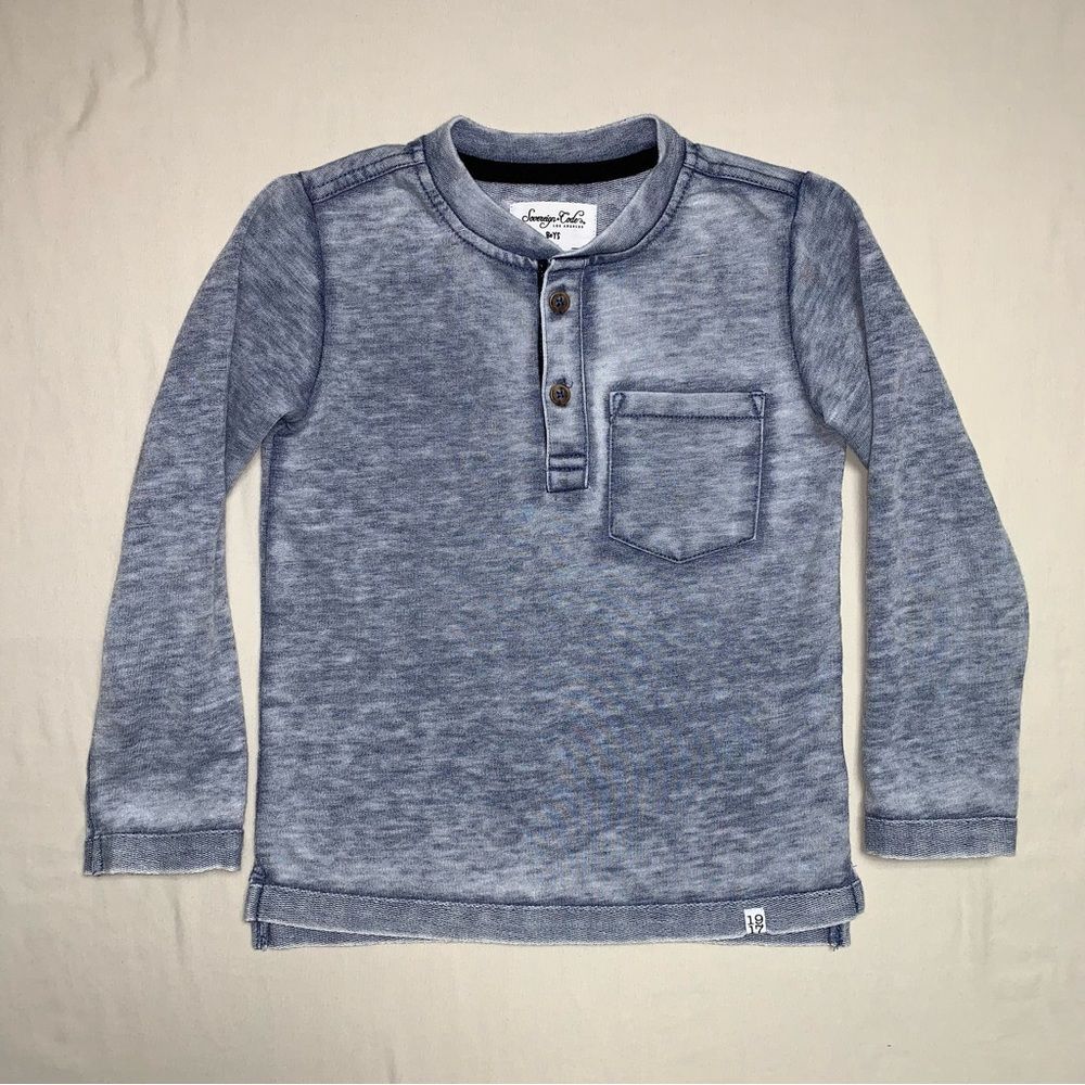 Gray Soft Shirt Boy’s 4 Long Sleeve Tee Top Fall Winter Cozy School Play Preppy